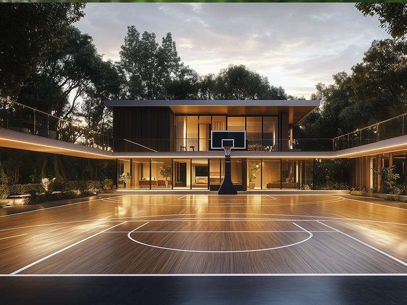 Half Basketball Court